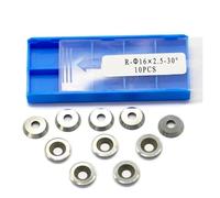 16×2.5mm Carbide Insert Cutter Blade 16mm Round Negative for Woodturning Tool