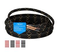 16/2 Speaker Wire 35 Feet, 16AWG Gauge Speaker Cable, Direct Burial, Durable Nylon Braided, in Wall, 2 Conductors, OFC Oxygen-Free Copper, for Car Audio Stereos, Home Theater, Surround Sound, Radio