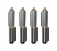 16 * 20 * 100mm 4Pcs Weldable Barrel Hinge, Steel Weld On Bullet Hinge Heavy Duty Door Hardware for Metal Gate Swing Door Trailer Ramp