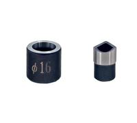 16/20/22/26.2/27.5mm Conduit Punch and Die for SYK-8 SYK-15 Hydraulic Knock Out Driver Round Die, 1 Pcs(16mm)