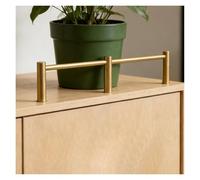 16 20 24 28 30 36 40 in Long Brass Shelf Bar Railing Hardware, Fall Protection Shelf Stopper Bar Decorative Guard Rail Fence Set for Wardrobe/Display Cabinet(Style B,38"/97cm)