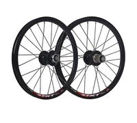 16/20 Inch Folding Bike Wheelset Disc Brake BMX Wheelset Sealed Bearing Support 8-9-10-11 Speed Cassette Quick Release Front 100mm Rear 135mm Front/Rear Wheel 24