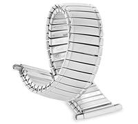 16-22mm Straight End Speidel Twist-O-Flex Silver Tone Stainless Steel Expansion Watch Band 1239/02