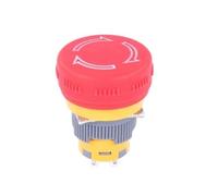 16/22mm Ultra Thin Plastic Emergency Stop Button, Mushroom Emergency Switch, Self-locking Stop Charging Pile Power Outage On Off(U22mm-1NC)