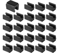 16/24 Pack Chair Leg Covers With Felt Pads For Protecting Floors And Furniture While Providing Quiet Movement For Metal, Sled, And Bar Stool Chair Legs(24 Black)