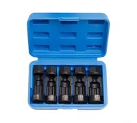 16-24mm Strut Nut Socket with 12 Point 1/2in Drive for Front Axle Suspension Nut Removal and Replacement Tool Set (5pcs)