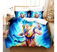 (16, 260*220 three-piece set) Anime bedding set Dragon Ball series 3D digital printing three-piece set