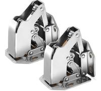 16-2Pcs Hinges Adjustable Mounting Plates for Framed or Frameless Doors Soft Close 90 Degree Hinge Furniture Hardware(16PCS)