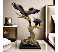 16.3 Inch Eagle Statue Resin Eagles Sculpture Frgurine Gift for Home Decor Office Living Room Desktop Display Decorative Decoration