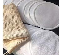 16 3 ply bamboo pads with terry cloth on one side and cotton on the other