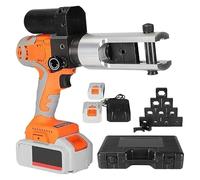 16-300Mm² Rechargeable Hydraulic Crimper 18V, Electric Hydraulic Crimping Tool with 2 Batteries and 11 Dies, for Copper and Aluminium Terminals