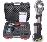 16-300mm² Rechargeable Hydraulic Crimper with 18V 4A Lithium Battery for Copper Aluminum Terminal Blue Stainless Steel