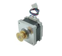 16 39MM Stepper electronic starter DC 12V-24V 2-Phase 4-Wire Stepping electronic starter 1.8 Degree 20T Pulley for 3D Printer CNC Engraving Machine