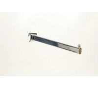 16"|400mm Chrome Straight Back Bar Hook|Prong|Arm with Ball End Oval Fit (Pack of 5)
