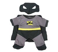 16"/40cm - Batbear Superhero Costume - Teddy Bear Clothes Outfit - 16"/40cm - BEAR NOT INCLUDED
