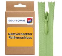 16" (41cm) Pale Green Invisible Zip - Concealed Nylon Closed-End