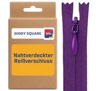 16" (41cm) Purple Invisible Zip - Concealed Nylon Closed-End