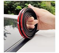 16.4ft/5M Cuttable T-Car Sunroof Cover Seal Rubber Trim,Dust Proof&Weather Stripping for Windshield,Tailgate Adhesive Rubber Seal Strip