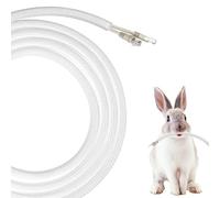 16.4ft Cable Management Sleeve Dog and Cat Cord Protector 3/8inch White Flexible Wire Loom Tubing Cable Sleeve Protects Cables from Pets Chewing for USB, Audio, Power, and Video Cords