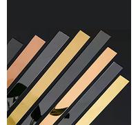 16.4ft Metalized Molding & Wall Trim Self-Adhesive Mirror-Like Finished Wall Edging Strip, Flexible Ultra thin Decorative Trim Stainless Steel Peel off and Stick Trim ( Color : Gold mirror , Size : Wi