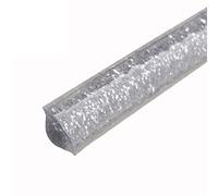 16.4ft Quarter Cove Molding Flexible Molding Trim Self Adhesive Caulk Strip Tape Waterproof Fast Crown Molding Ceiling Cornice | Caulk and Trim Strips for Floors Window Door Ceiling (Silver 8mm/0.31i