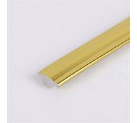 16.4ft Quarter Round Molding Trim Flexible Self-Adhesive Caulk and Trim Strips Floor Edges and Tile Edge, Waterproof Caulk Strip for Wall, Ceiling, Countertop, Cabinate (Color : Bright gold, Size :