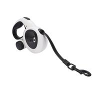 16.4ft Retractable Dog Leash with LED Light & Built in Waste Bag Holder, USB C Rechargeable, Instant Brake & Reflective Webbing, for Dogs (M)