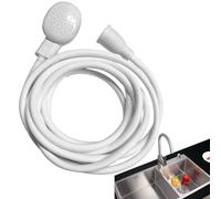 16.4FT Sink Spray Hose,Portable Sink Hose Faucet Sprayer, Shampoo Sprayer Handheld Hose Faucet Shower Head Spray for Bathing Baby,Pets,Washing Hair,Rinsing Vegetables