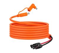 16.4FT Solar to 8mm DC Extension Cable, 12AWG Adapter with DC7909/DC8020 | IP67 Waterproof, Pure Tinned Copper Wire, Dual 8mm Plugs, Low Power Loss, Heat Resistant PVC, For Portable Power Stations