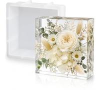 16.5 cm Large Square Resin Moulds Silicone for Wedding Bouquet Preservation