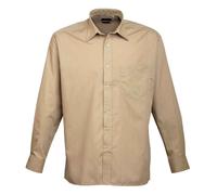 Premier Mens Poplin Long-Sleeved Shirt PC5488