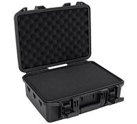 16.5 inch Hard Carrying Case,Shockproof Storage Box with Customizable Foam,Portable Protective Tool Box for Microphone,Recorder,Electronics,Tools,Cameras,Equipment and More,16.5"x12"x6.7"