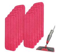 16.5 inch Microfiber Mop Replacement for Rubbermaid Reveal Spray Mop: 10 Pack Wet & Dry Floor Cleaning Refills Reusable Fit for Any Microfiber Reveal Flat mop 16.5" (10 Pack)