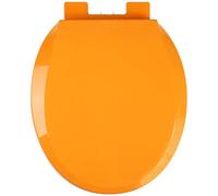 16.5" Toilet Seat Round, No Slamming Quiet Toilet Seats with Slow Close Toilet Lid, Easy Installation & Stay Clean, O-Shaped PP Material Durable WC Seat,Blue