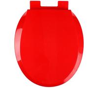 16.5" Toilet Seat Round, No Slamming Quiet Toilet Seats with Slow Close Toilet Lid, Easy Installation & Stay Clean, O-Shaped PP Material Durable WC Seat,Blue