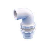 16~50mm White PVC Aquarium Drain Joint 90° Elbow Drainage Connector