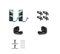 16.55" Strong Light Suppression Digital Rearview Mirror BSD 2CH DVR Voice Alert 1080P Truck Vertical Camera Monitor(Left and Right Kit,128G)