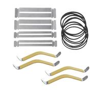16/57/74pcs Guitar Tool Kit With Carry Bag Repair Tools String Ruler Luthier File Guitar Bridge Pins For Guitar (Color : 16pcs)