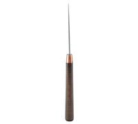 16.5cm Wooden Handle Cloth Awl Tool Set, Leather Awl Tool with High Quality Steel Needle, Sharp DIY Knitting Assembly Tool for Handmade Sewing, Includes 50pcs Copper Tip Awls