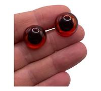 16.5mm Amber Eyes with Metal Backs EN71 Safety Eyes for Soft Toys or Teddy Bears Making Pack of 1 Pair