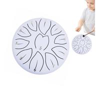 16.5x18.5x8.5cm 6 Inch 11 Note Steel Tongue Drum, Rain Drum For Outside, Waterproof Children's Steel Tongue Rain Drum, Handpan Meditation Drum For Garden, Rain Drums For Zen And Musical Education