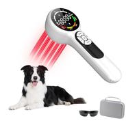 16*650nm & 8*808nm Cold Laser Therapy Device for Dog Cat, 5200mAh Portable Near Red Light Laser Therapy with Protective Cover, Puppy LLLT Pet Treatment Machine for Muscle Pain Relief & Improve Healing