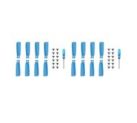 16-8PCS Propellers Lightweight Silent Wing PC Drone Propellers Colored Prop Blades Screw Wings Fit For Flip 4022F Accessories(Blue 16PCS)