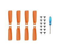 16-8PCS Propellers Lightweight Silent Wing PC Drone Propellers Colored Prop Blades Screw Wings Fit For Flip 4022F Accessories(Orange 8PCS)