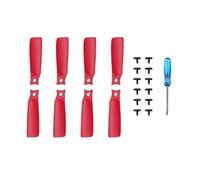 16-8PCS Propellers Lightweight Silent Wing PC Drone Propellers Colored Prop Blades Screw Wings Fit For Flip 4022F Accessories(Red 8PCS)