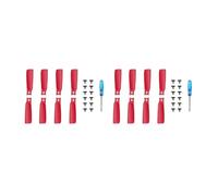 16-8PCS Propellers Lightweight Silent Wing PC Drone Propellers Colored Prop Blades Screw Wings Fit For Flip 4022F Accessories(Red 16PCS)