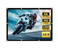 16:9/4:3 4K HD Indoor Outdoor Movie Screen Wrinkle-Free, 200/300 Inch Portable Projector Screen Foldable, Large Projection Screen for Home Theater Camping Office(60in 16:9)
