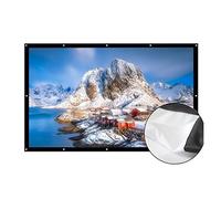 16:9 Projector Screen 180 200 250 300 Inch HD Matt White Anti-crease Projection Screen Wall Mounted Home Theater Big Canvas Gaming, Office(180 inch)