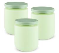 16.9oz/500g Plastic Containers Large Makeup Sample Storage Pot with Lid & Inner Liner for Lotion Cream Ointments DIY Makeup Travel - 3 Pcs