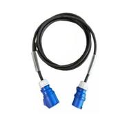 16 Amp 3 Pin 240V IP44 Extension Lead - PCE Blue - 2.5mm² Heavy Duty H07RN-F Rubber Cable - 16A HO7 (2 Metre)